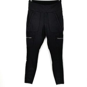 Athleta Black Track Joggers with Cargo Pockets